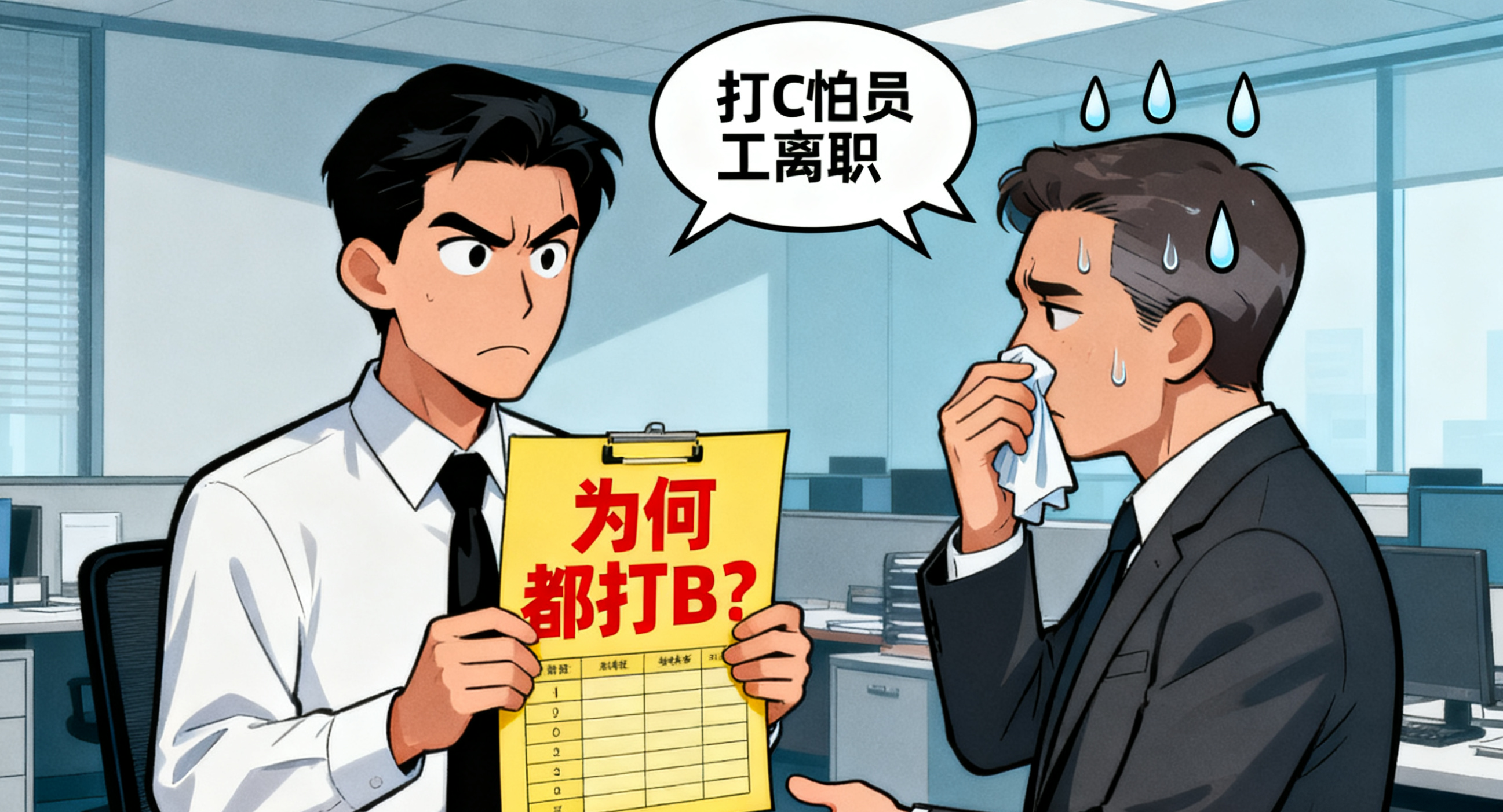 为什么你的管理干部不敢给员工打C？